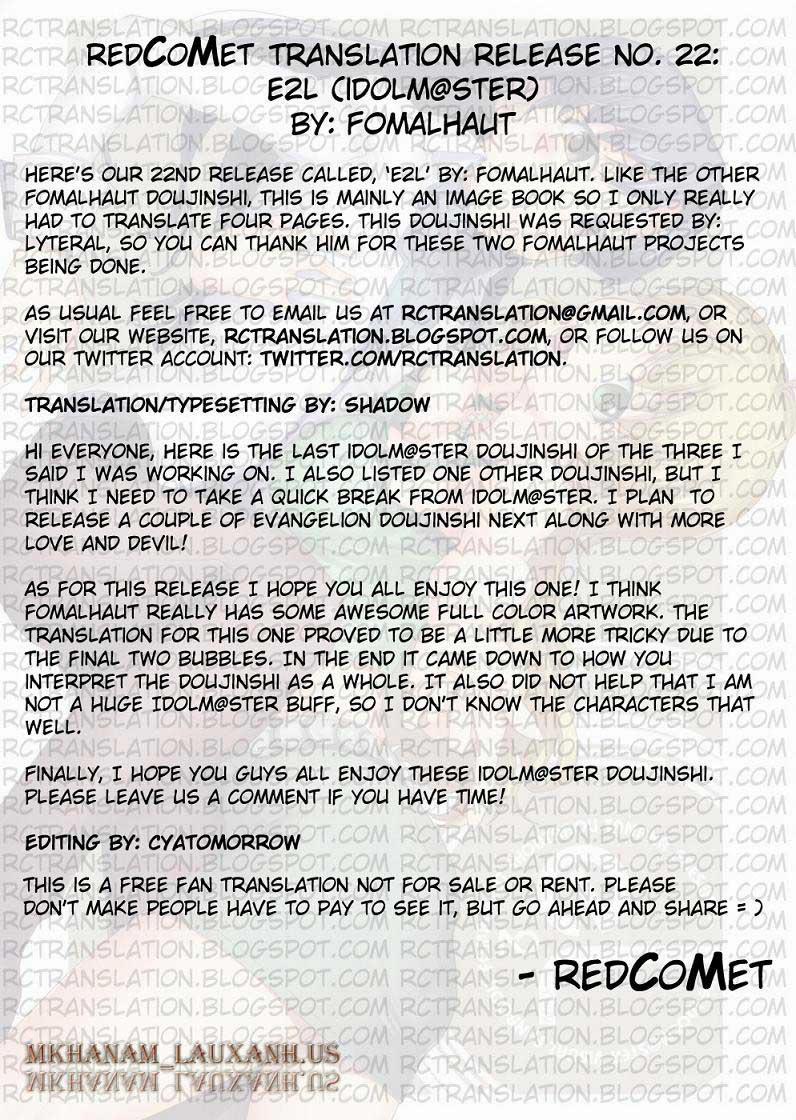 e2L (The Idolm@ster) Oneshot trang 1