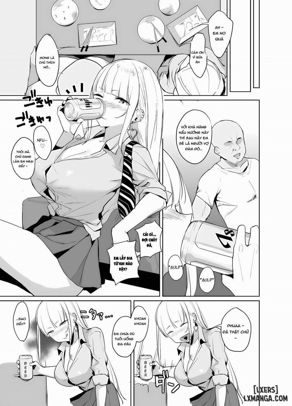 Ecchi na Gal JK ga Kyokon Zetsurin Oji-san to Pakoru Yatsu Oneshot trang 3