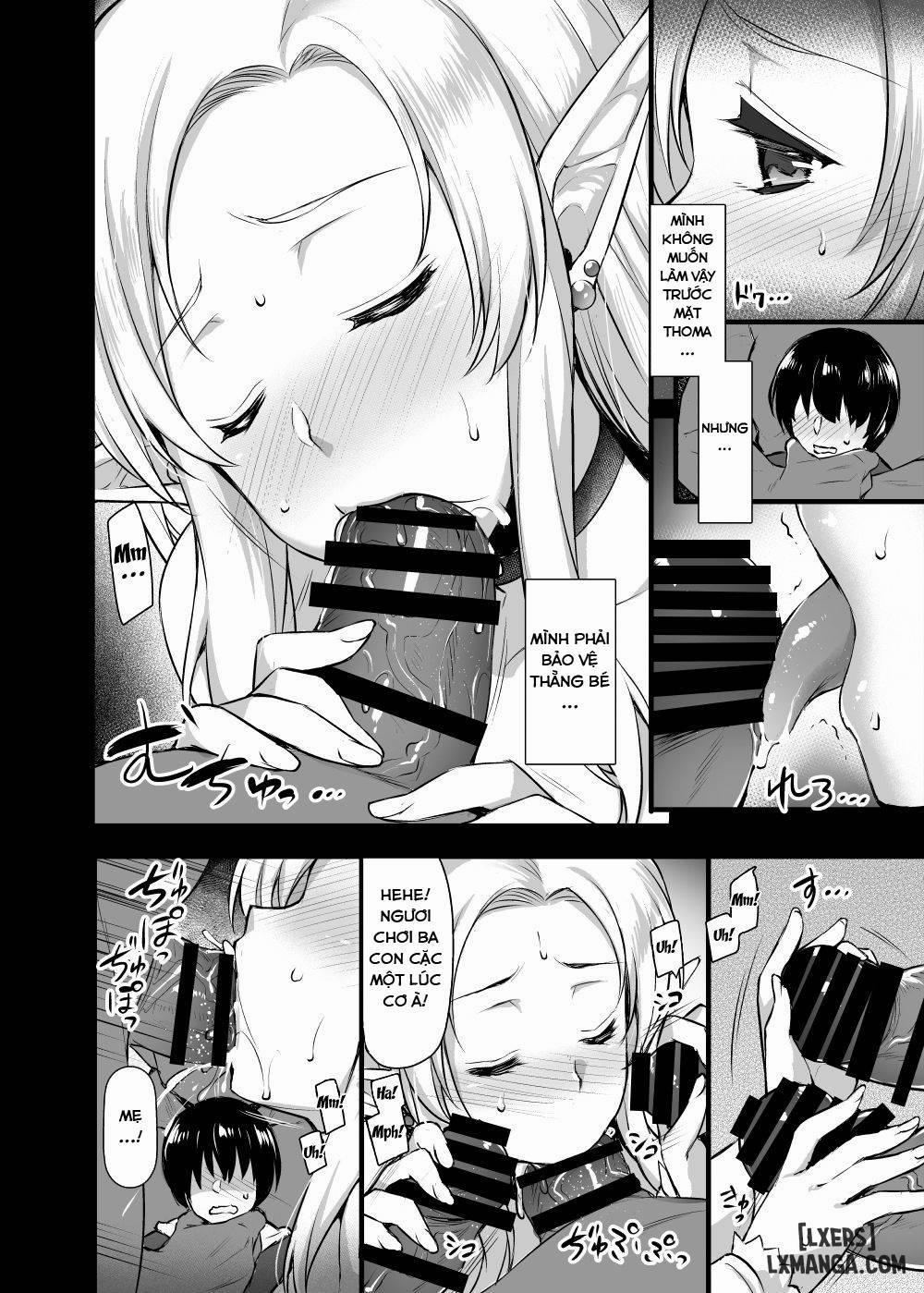 Elf no Okaa-san ~Giri no Musuko no Me no Mae de Orc ni Okasarete Oneshot trang 9