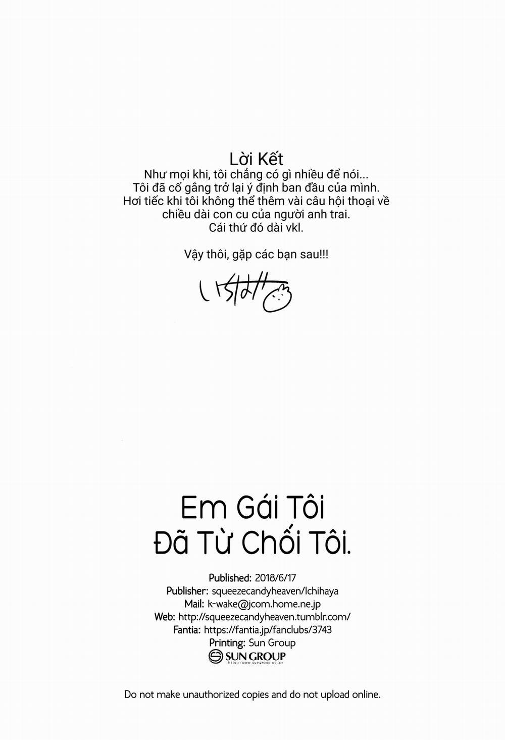 Em Gái Tôi Đã Từ Chối Tôi Oneshot trang 24