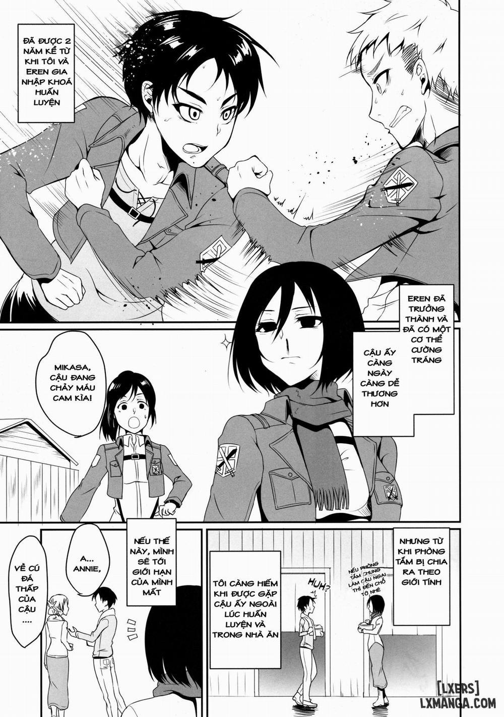 Eren ga Mikasa ni Osowareru Hon Oneshot trang 4