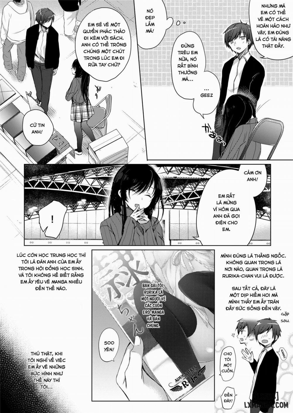 Ero Doujin Sakka no Boku no Kanojo wa Uwaki nante Shinai Oneshot trang 3