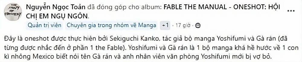 Fable The Manual (Oneshot) 1 trang 1