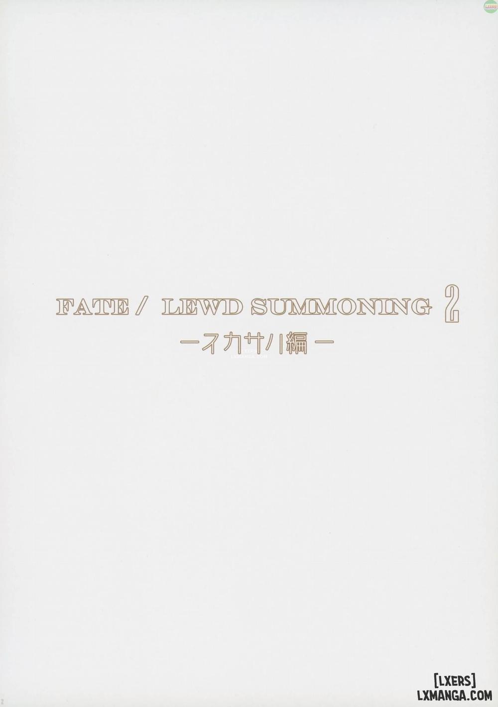 FateLewd Summoning 2 Oneshot trang 2