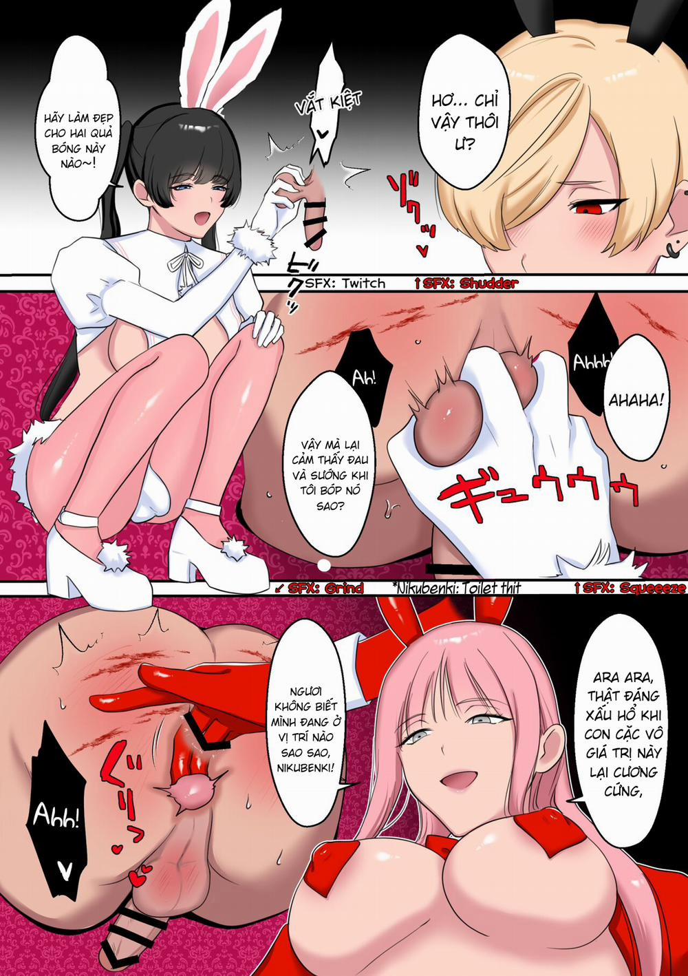 Futanari Gyaku Baniigaruzu no Hae Kabe Shiri Dai Sakusen Oneshot trang 4