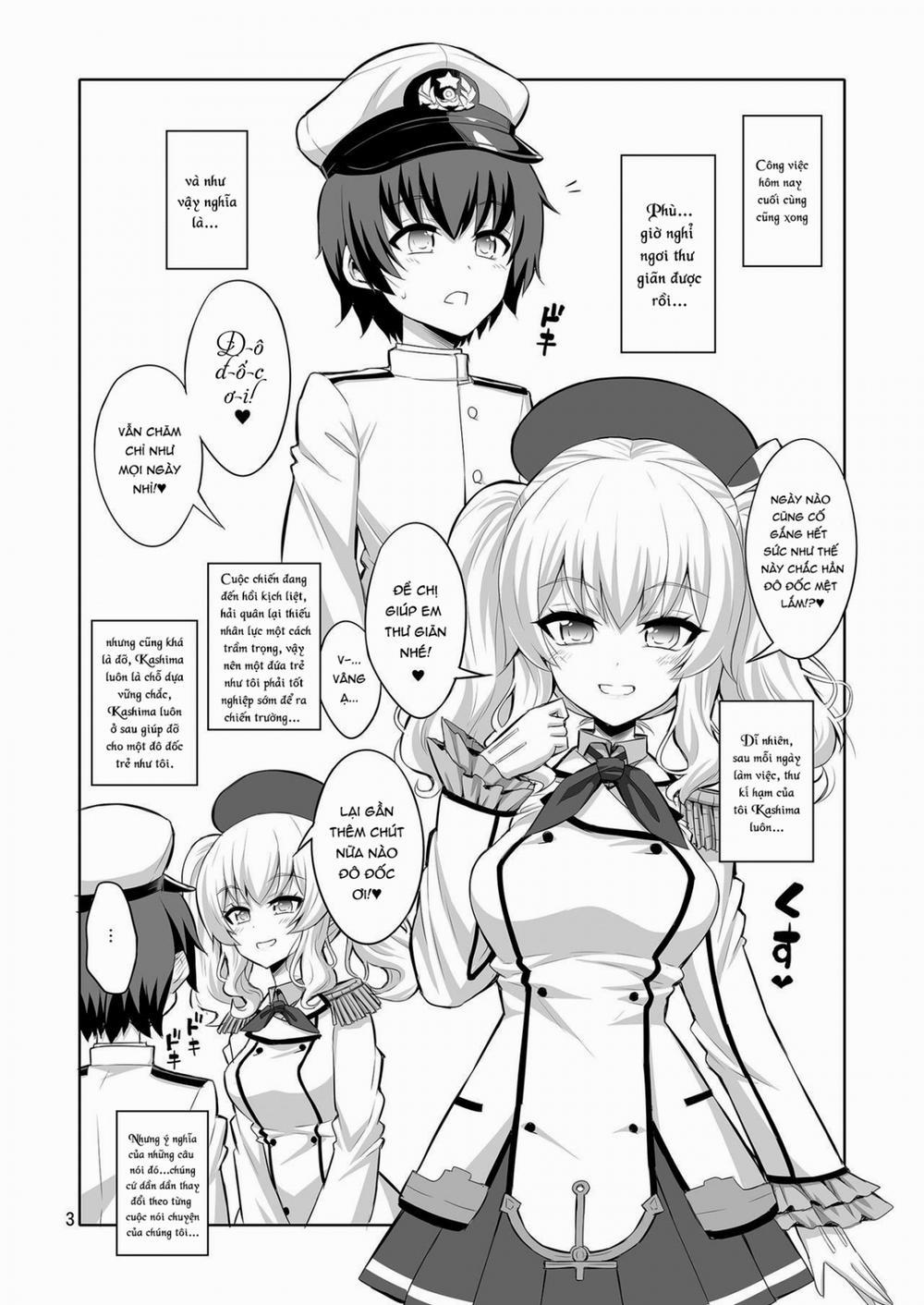 Futanari Kashima ni Mesu Choukyou sarechatta Teitoku-san (Kantai Collection -KanColle-) Oneshot trang 3