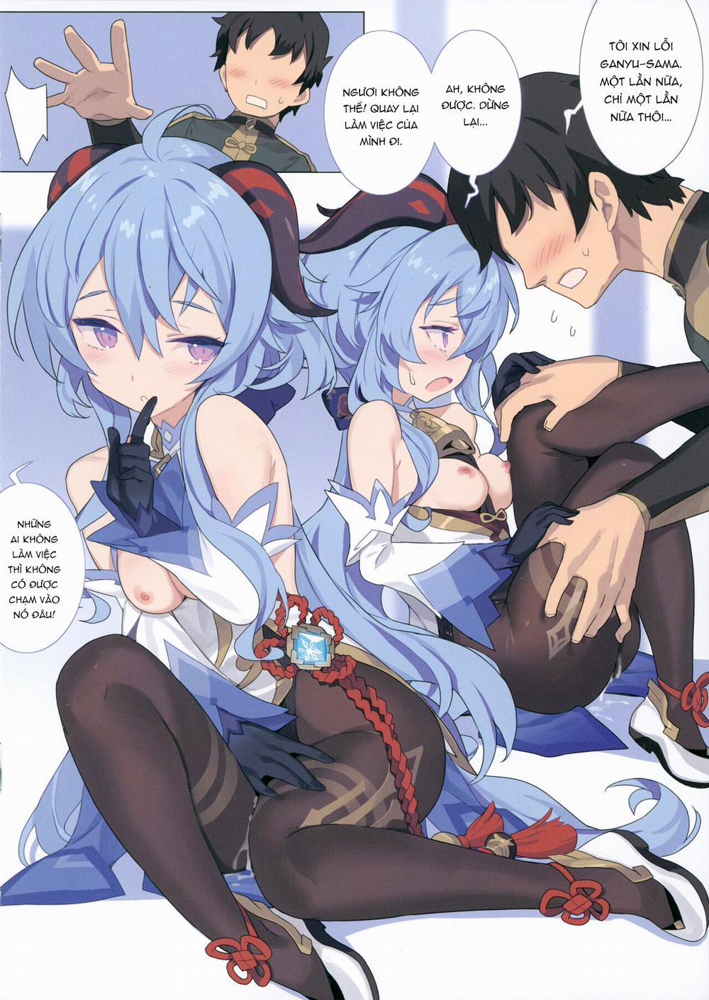 Ganyu-sama Who Keeps The Work Going Oneshot trang 8