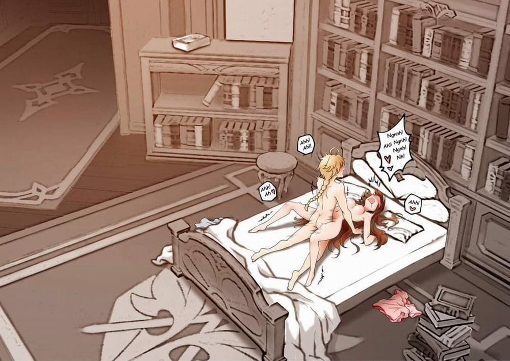 Genshin Impact Aether X Amber Doujin 1 trang 10