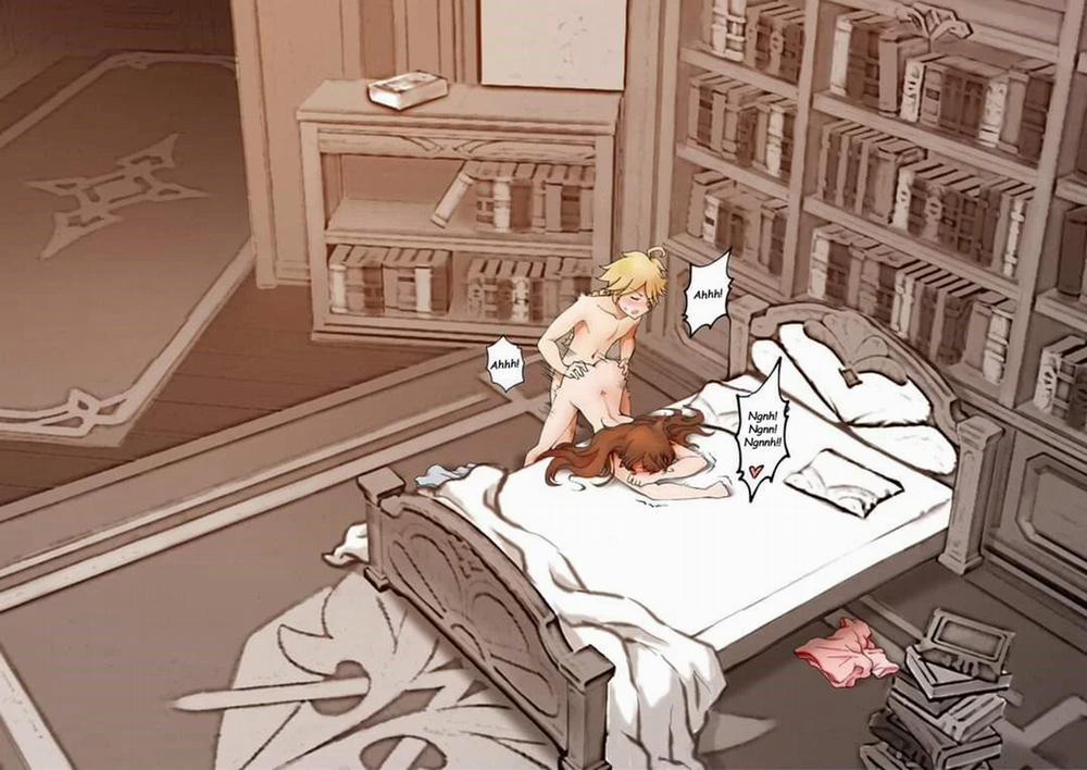 Genshin Impact Aether X Amber Doujin 1 trang 9