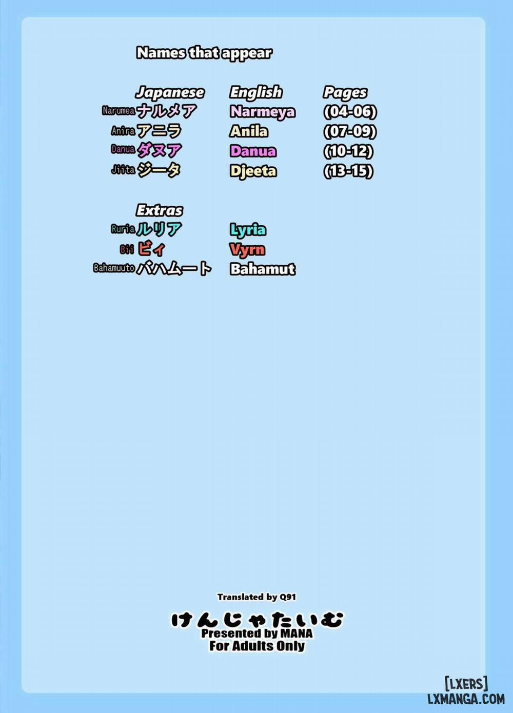 Gentle Blue Fantasy Oneshot trang 18