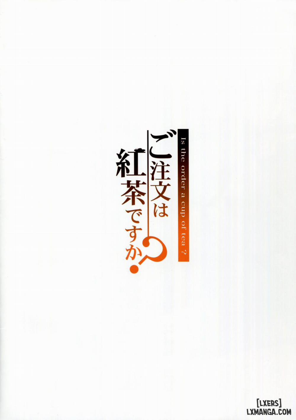 Gochuumon wa Koucha desu ka Oneshot trang 1