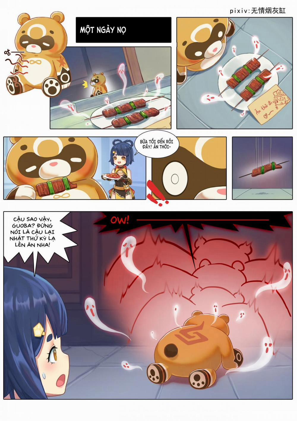 Guoba tung chiêu nổ lồn Xiangling Oneshot trang 1