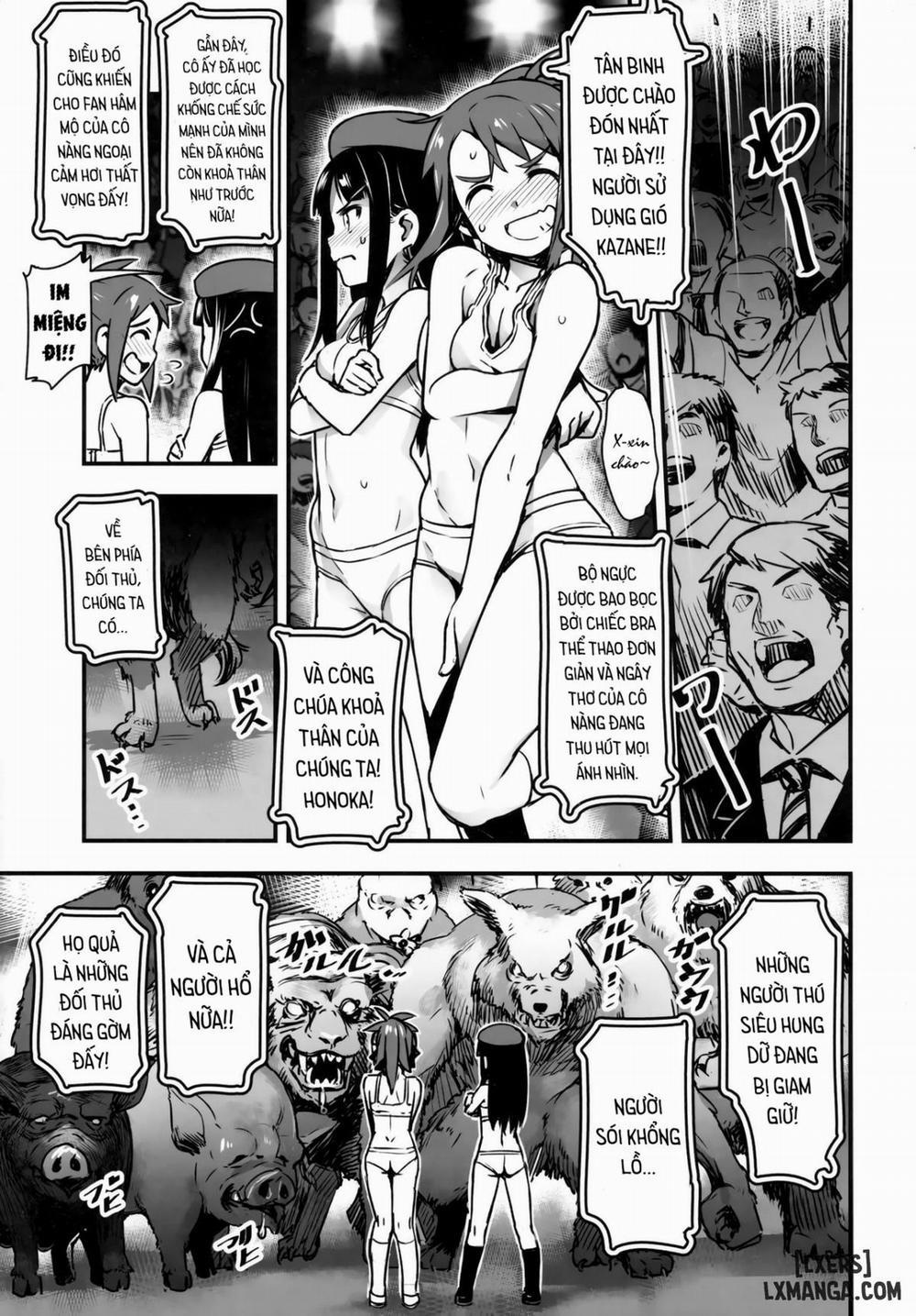 Hadakahime Honoka San Kyodai Osubuta vs Chounouryoku Shoujo! Oneshot trang 11