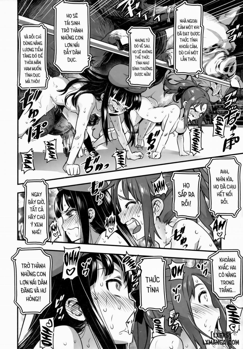 Hadakahime Honoka San Kyodai Osubuta vs Chounouryoku Shoujo! Oneshot trang 46