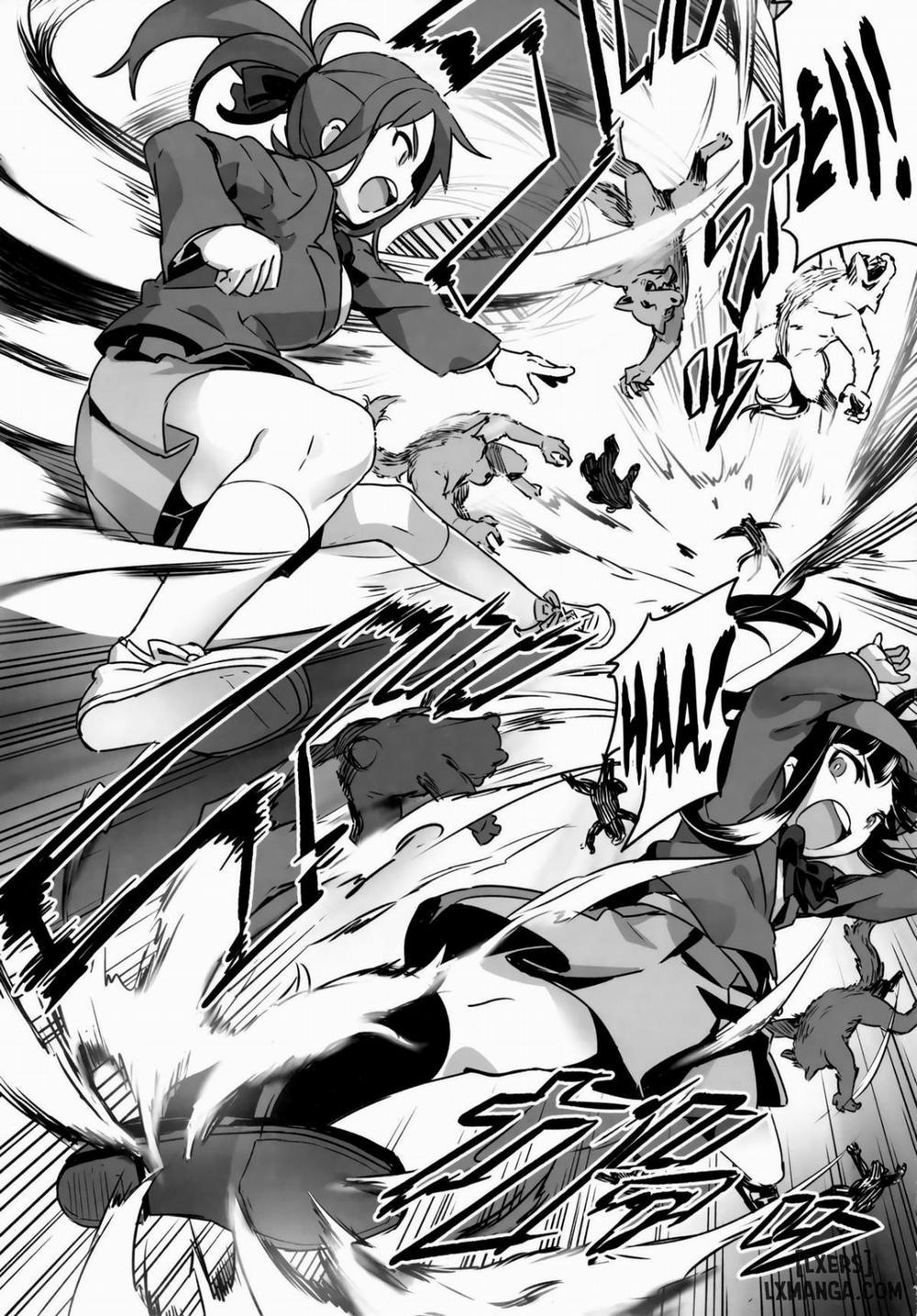 Hadakahime Honoka San Kyodai Osubuta vs Chounouryoku Shoujo! Oneshot trang 6