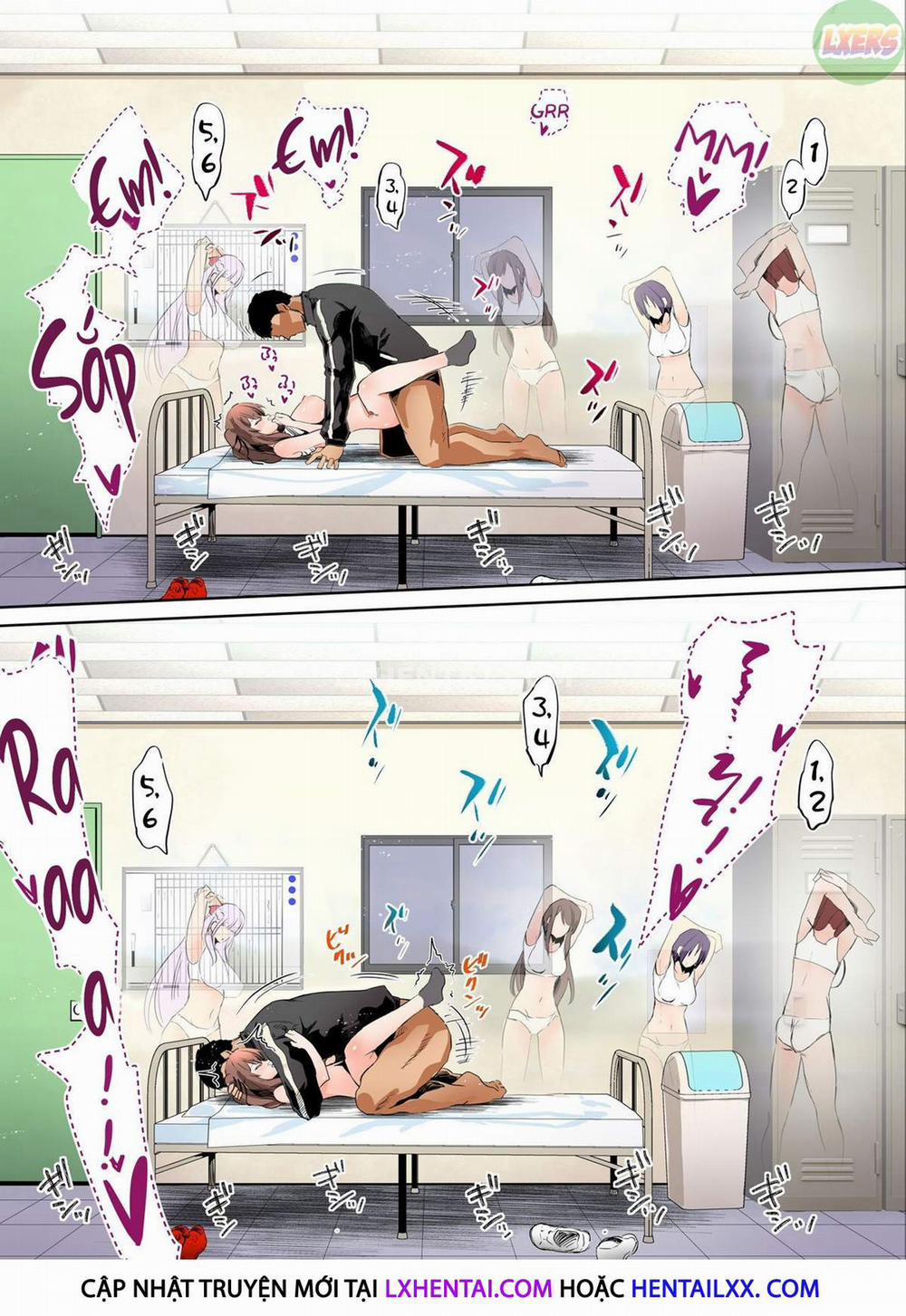 Hai cô nàng vú khủng đội điền kinh Oneshot trang 40