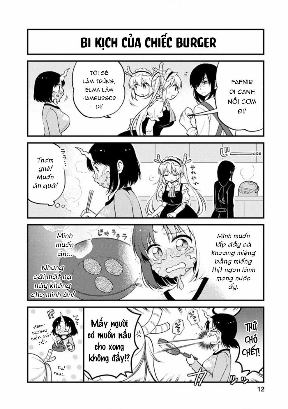 Hầu Gái Rồng Nhà Kobayashi: Nhật Ký Công Sở Của Elma 0 "Elma và đồ ăn nhà làm" trang 8
