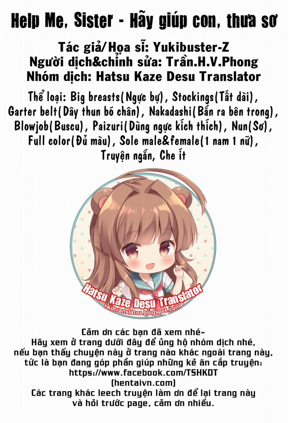 Hãy giúp con, thưa sơ Oneshot [Full Color] trang 8