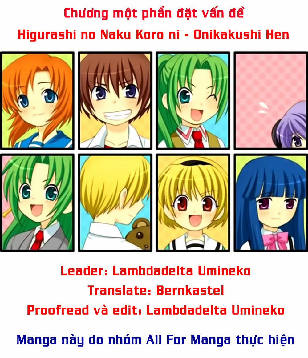 Higurashi No Naku Koro Ni – Onikakushi Hen 8 trang 0