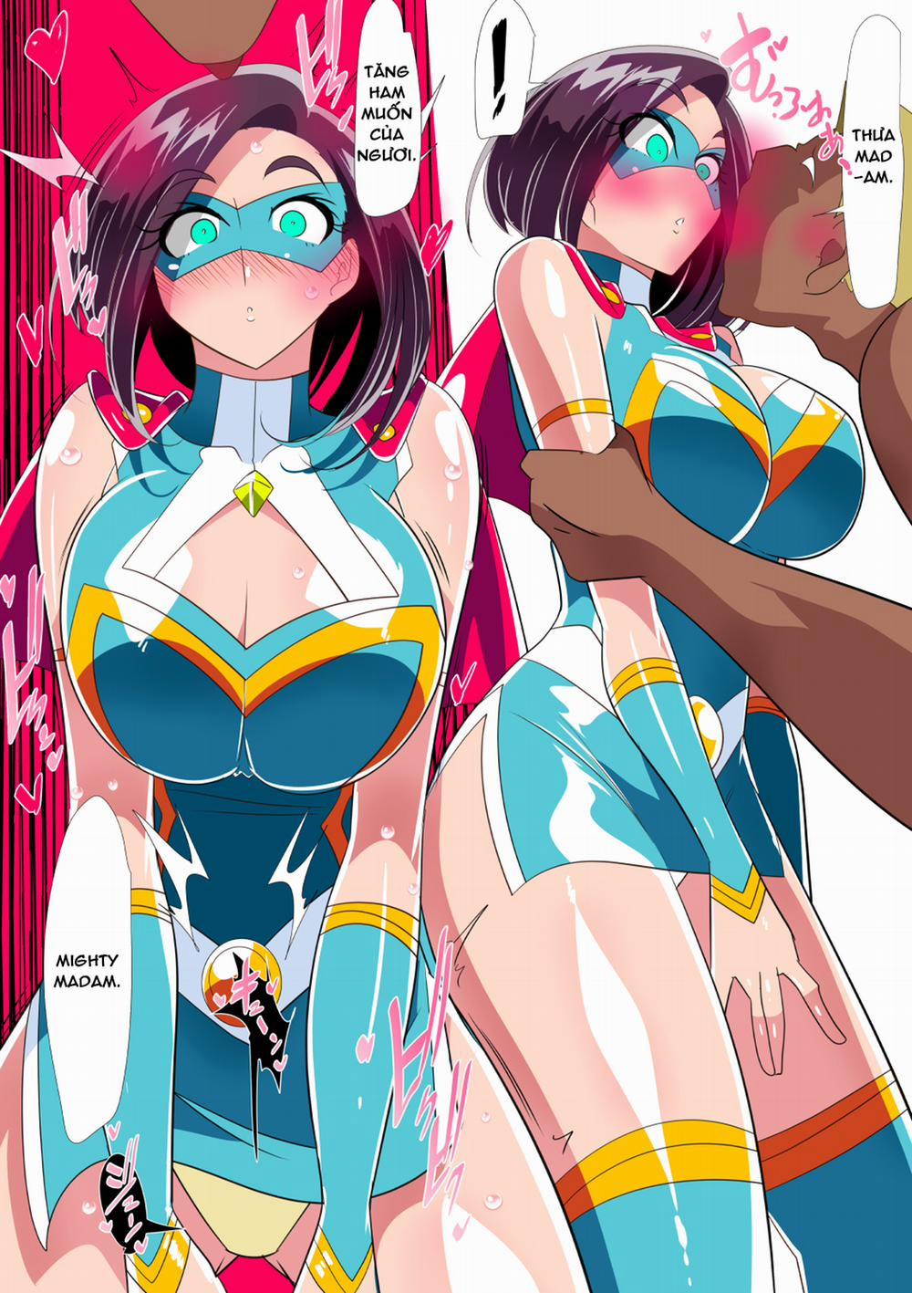 Hitozuma Choujin Mighty Madam! VS Saiin Yarichin Kaijin Zenpen Oneshot trang 15