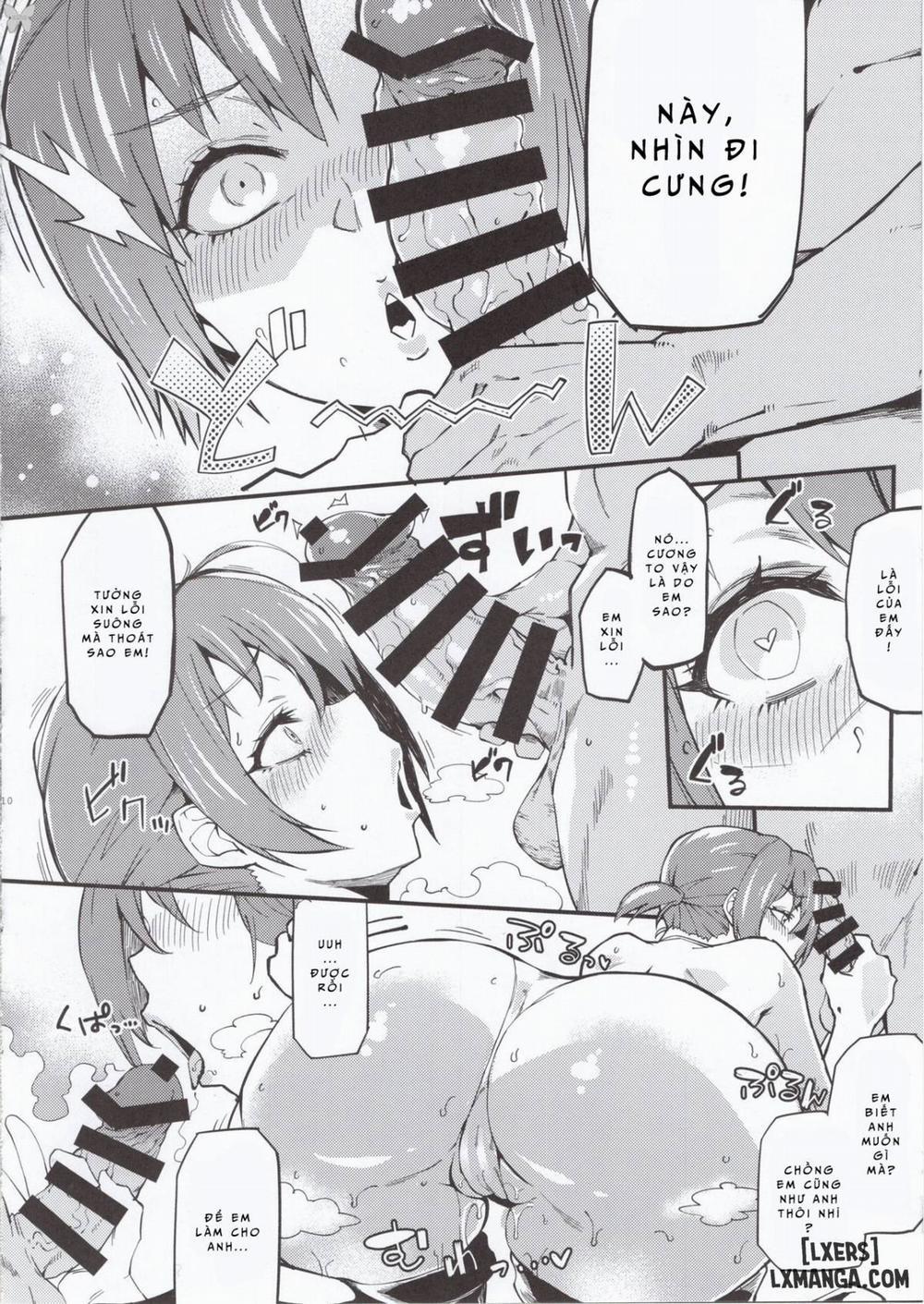 Hitozuma Servant Hamidashi mizugi AV Debut Oneshot trang 8