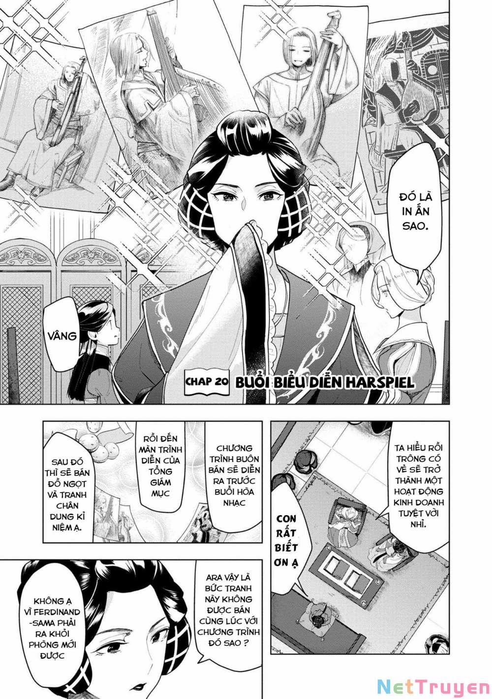 Honzuki No Gekokujou : Dai 3-Bu Ryouchi Ni Hon O Hirogeyou ! 0 Buổi biểu diễn Harspiel trang 1