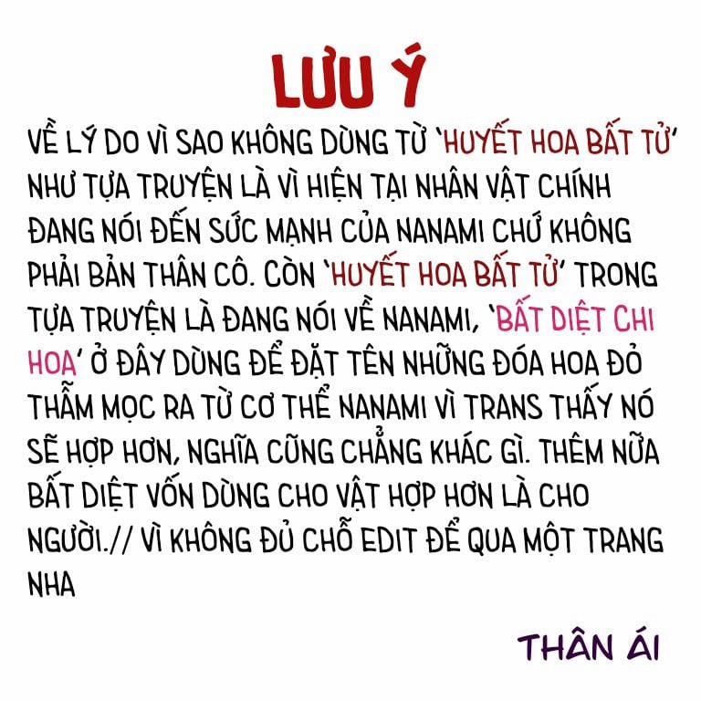 Huyết Hoa Bất Tử 0 Hoa Thụy Hương trang 25