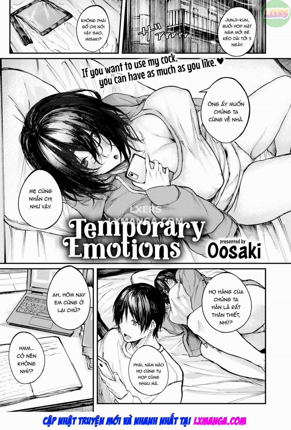 Ichiji no Kanjou Oneshot trang 1