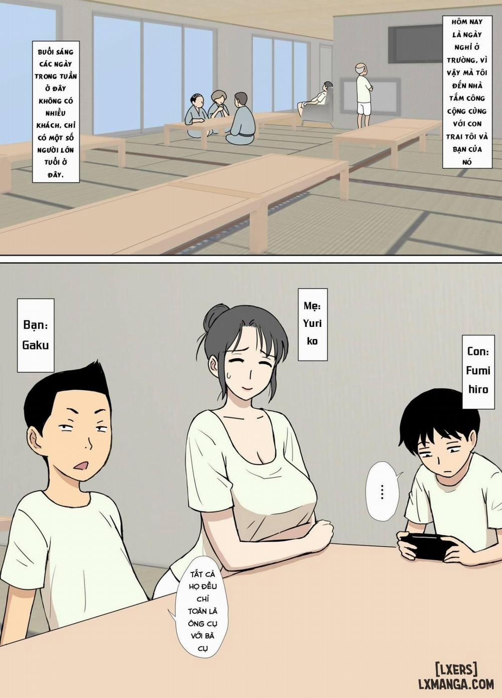 Iinari Tomodachi Mama o Sauna de Chichi Ijiri Oneshot trang 1