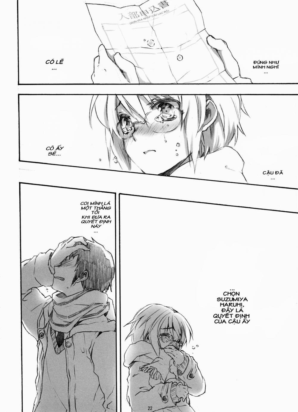 Ima, Ai ni Yukimasu (Suzumiya Haruhi no Shoushitsu) Oneshot trang 22