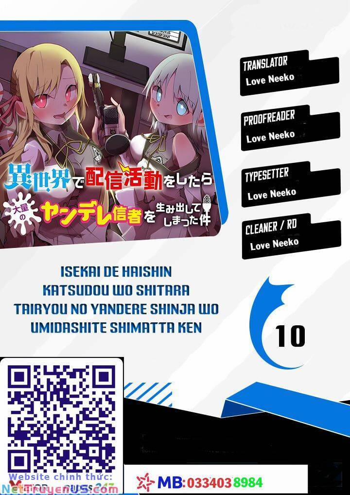 Isekai De Haishin Katsudou Wo Shitara Tairyou No Yandere Shinja Wo Umidashite Shimatta Ken 10 trang 0