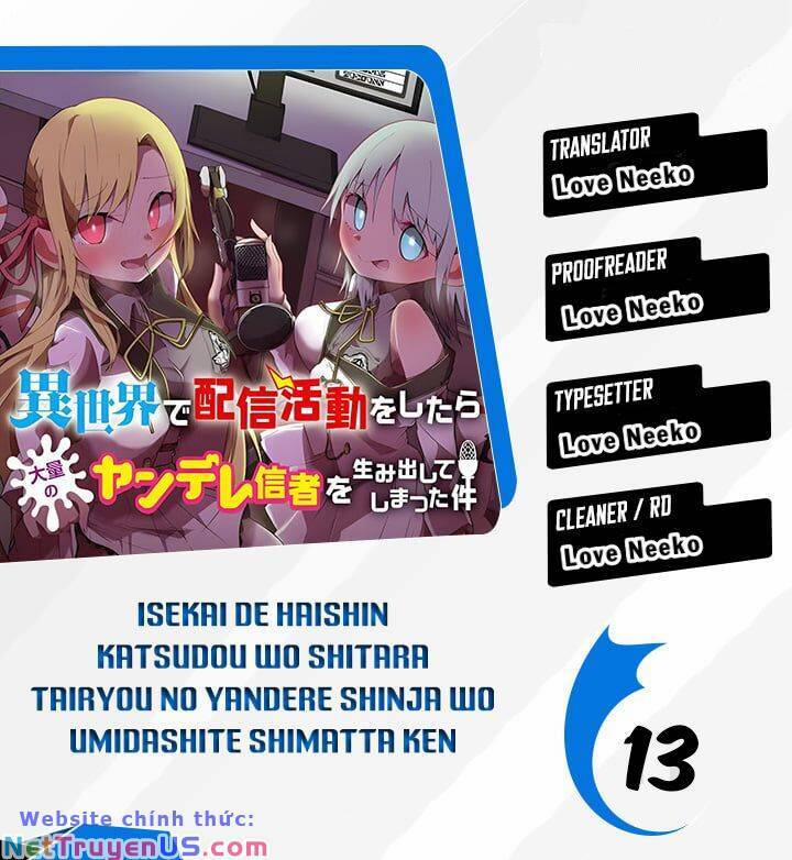 Isekai De Haishin Katsudou Wo Shitara Tairyou No Yandere Shinja Wo Umidashite Shimatta Ken 13 trang 0
