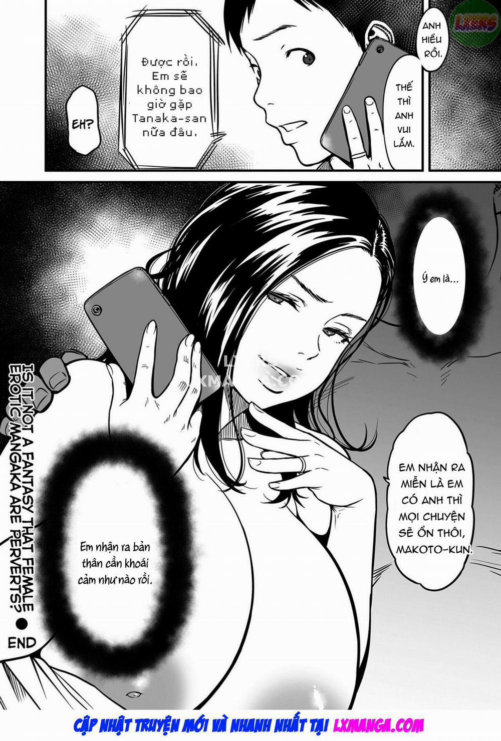 It’s Not a Fantasy That The Female Erotic Mangaka Is a Pervert 7 0 END trang 26