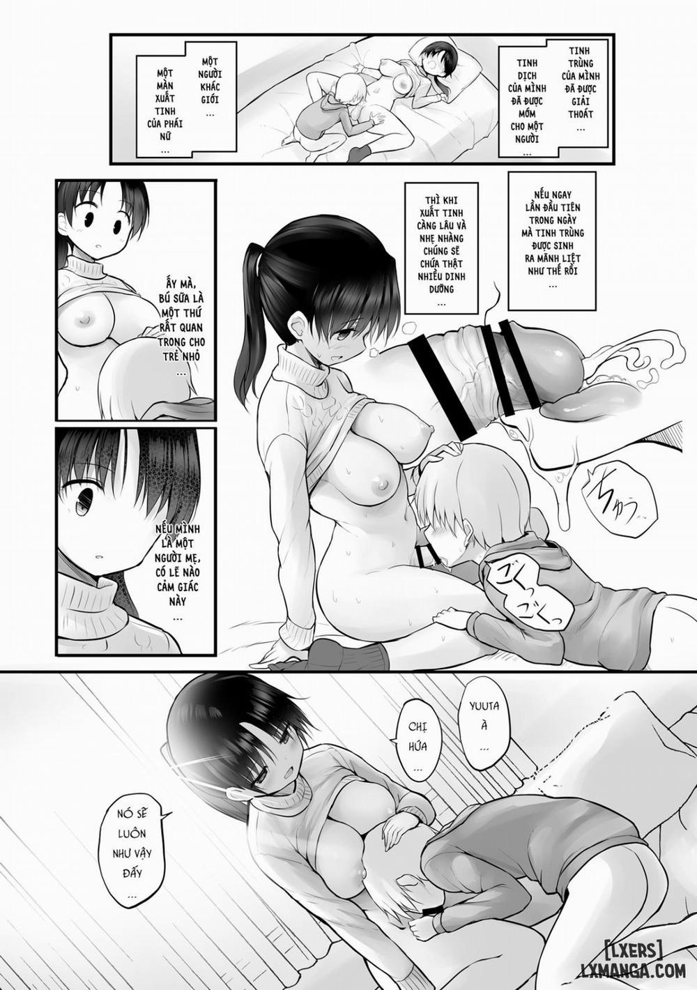 Itoko no Futanari Onee-chan to Naisho no Milk Oneshot trang 13