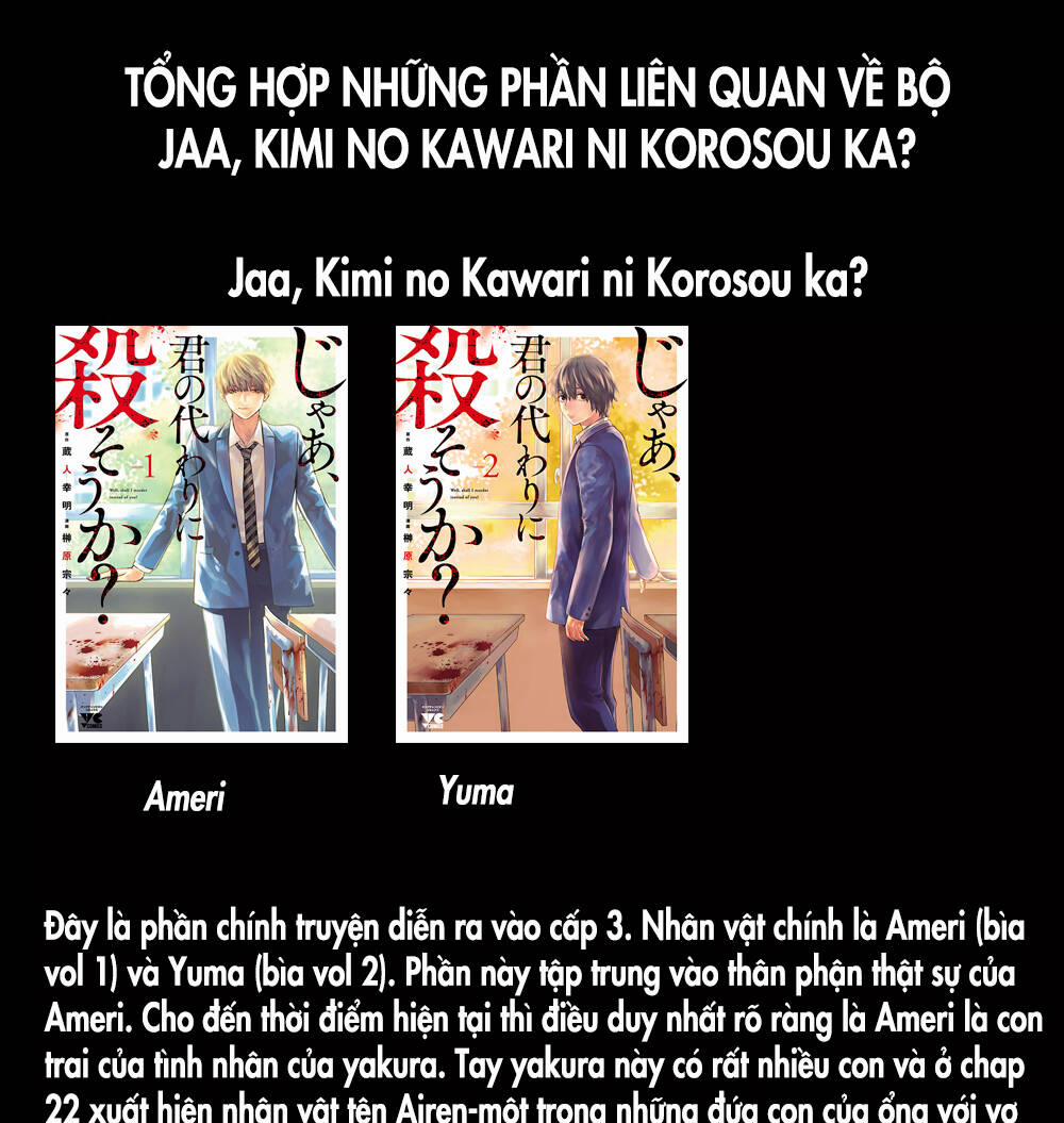 Jaa Kimi No Kawari Ni Korosou Ka ~ Prequel (Tiền Truyện) 10 trang 1