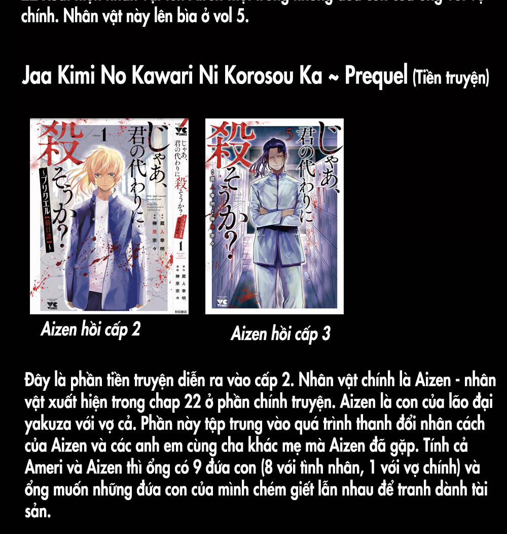 Jaa Kimi No Kawari Ni Korosou Ka ~ Prequel (Tiền Truyện) 11 trang 2