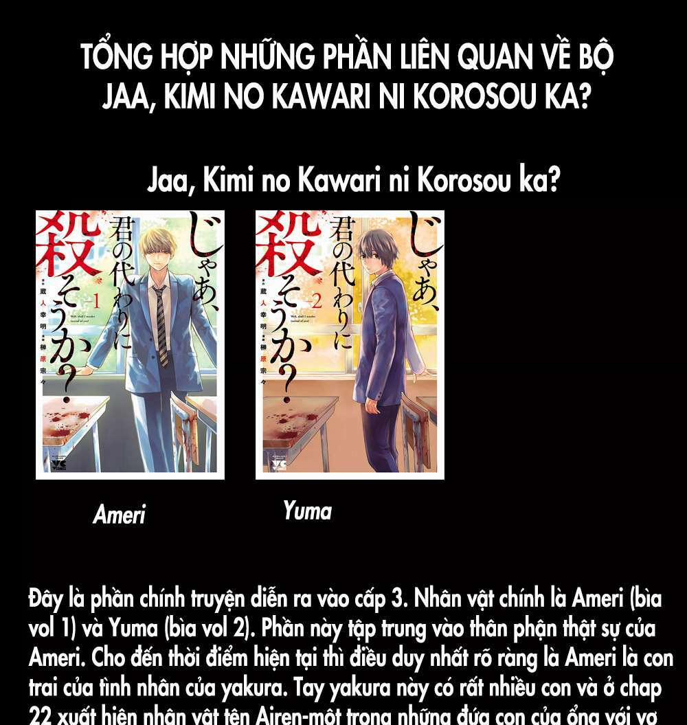 Jaa Kimi No Kawari Ni Korosou Ka ~ Prequel (Tiền Truyện) 5 trang 0