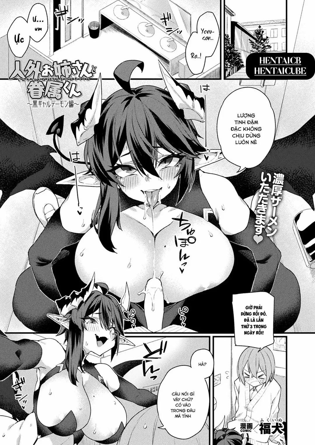 Jingai Onee-san to Kenzoku-kun – Kuro Gyaru Demon hen Oneshot trang 0