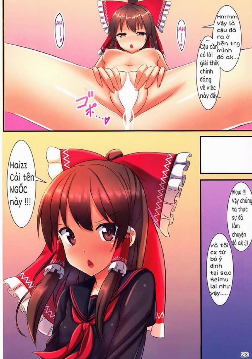 JK Reimu to Kyoushitsu H ~Moshi Hakurei Reimu ga, Tsundere de Hinnyuu na Osananajimi Dattara (Touhou Project) Oneshot [Full Color] trang 21