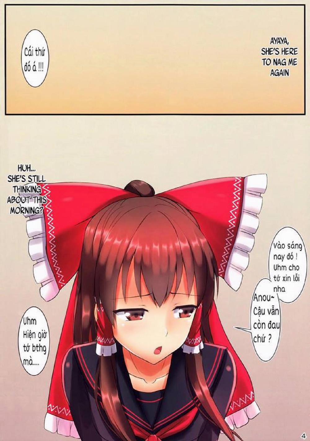 JK Reimu to Kyoushitsu H ~Moshi Hakurei Reimu ga, Tsundere de Hinnyuu na Osananajimi Dattara (Touhou Project) Oneshot [Full Color] trang 5