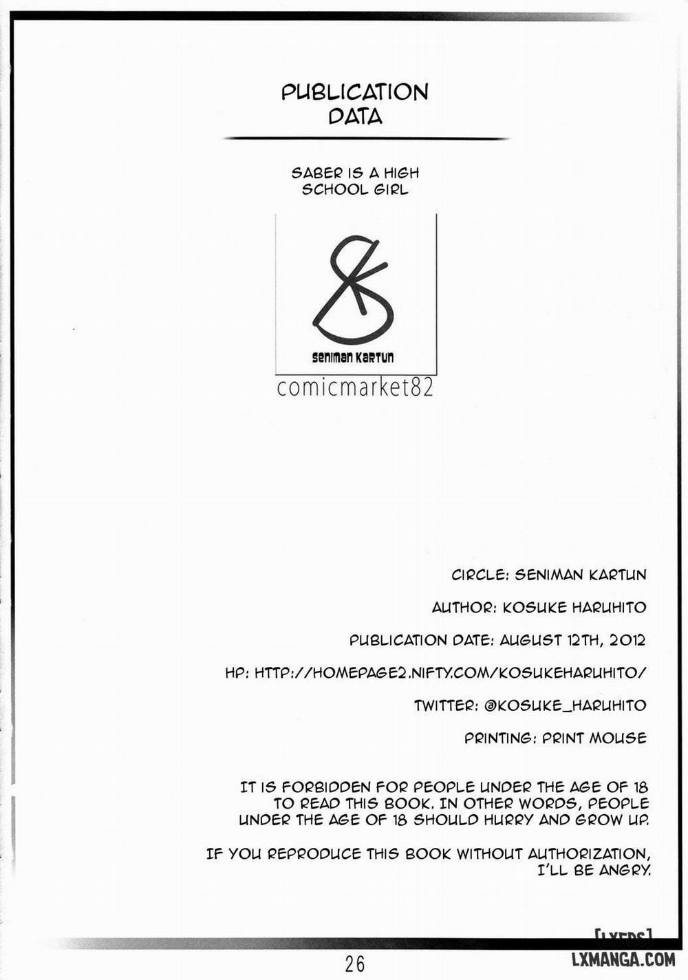 Joshikou Saber Oneshot trang 23