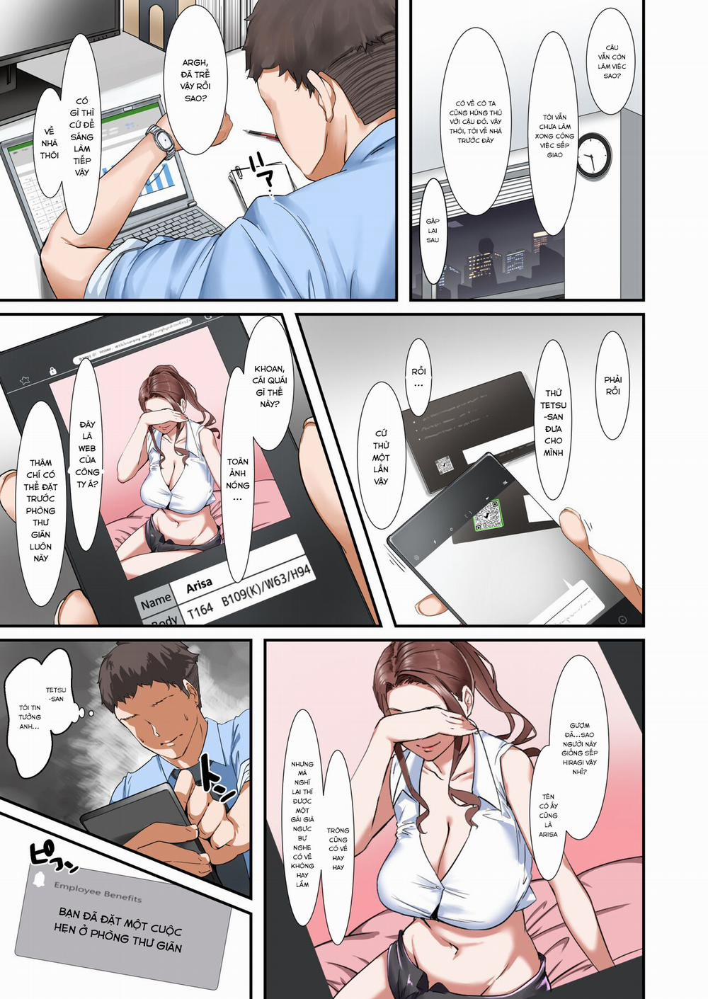 Kaisha no Relaxation Room de Dosukebe Service Shite Kureru Innyuu Joushi Oneshot trang 3