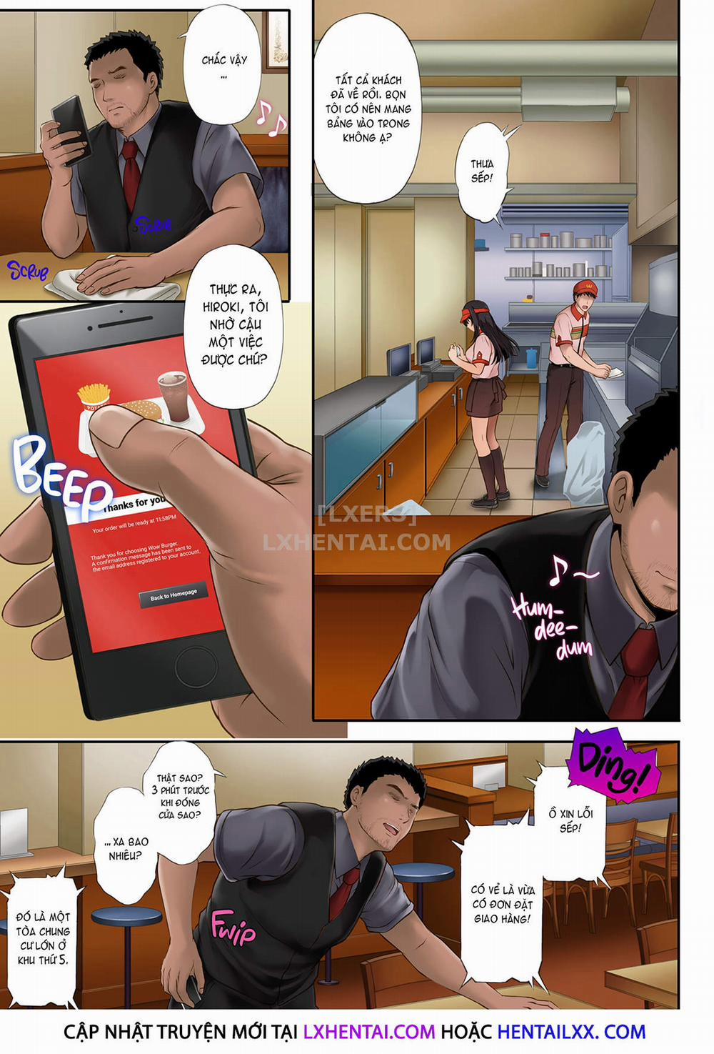 Kare to Watashi to Tenchou no Shinya Kinmu 1 0 Không che trang 15