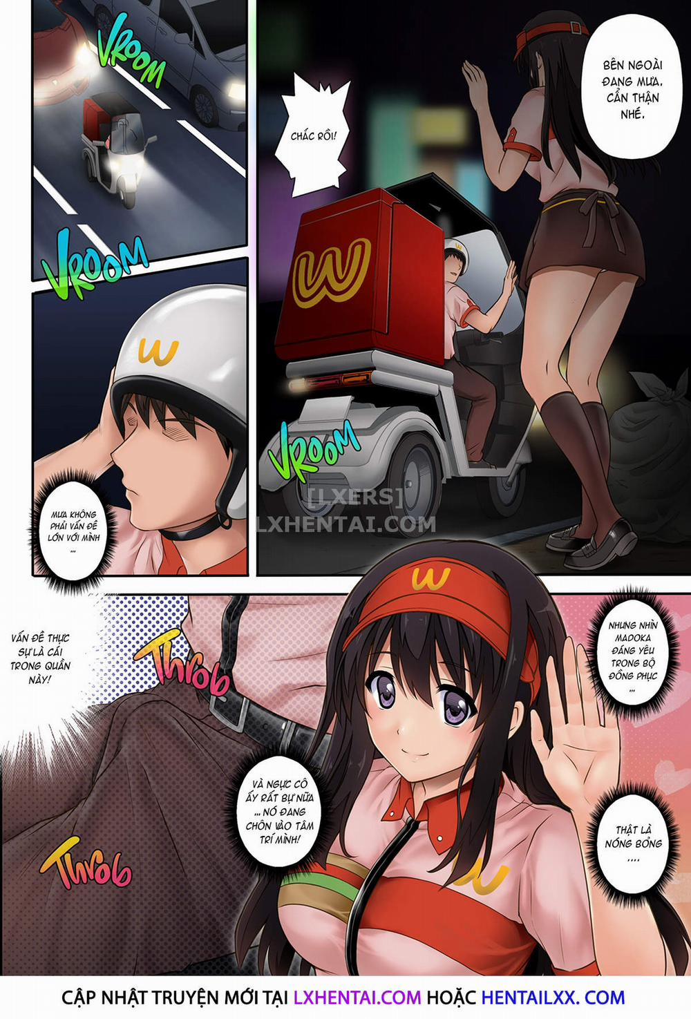 Kare to Watashi to Tenchou no Shinya Kinmu 1 - Không che trang 12