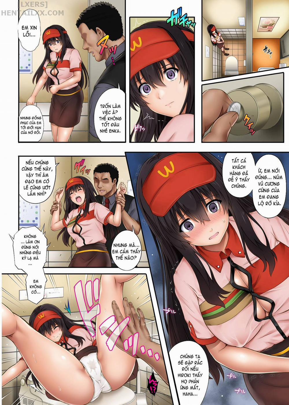 Kare to Watashi to Tenchou no Shinya Kinmu 2 0 Có che trang 14