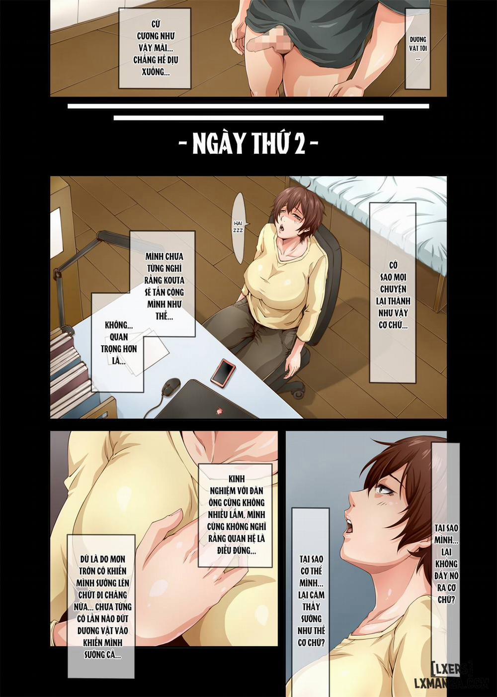 Kawaii Osaru-san to Sugosu Mesu Inu Obasan no 3-kakan no Jijo Oneshot trang 18