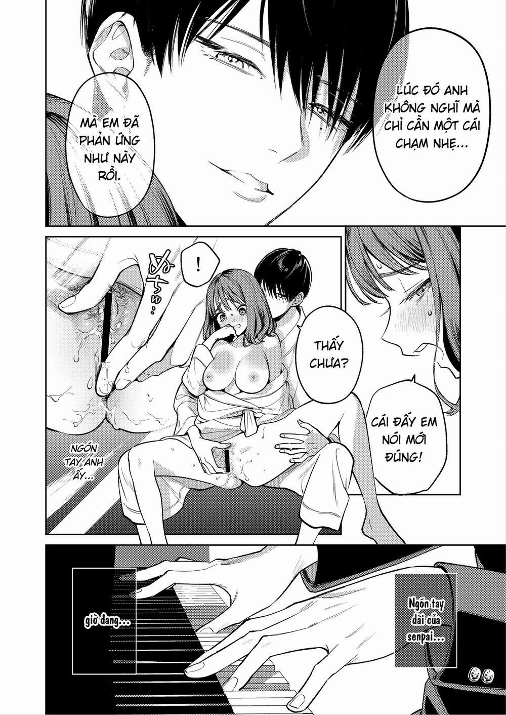 Không biết những ngón tay nhảy múa trên phím đàn của senpai lại điêu luyện đến thế Oneshot trang 33
