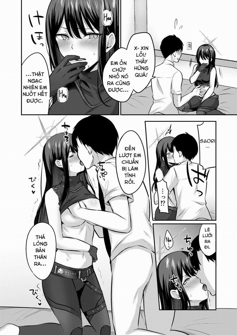 Không thể ra khỏi phòng nếu không làm tình với Saori. (Blue Archive) Oneshot trang 11