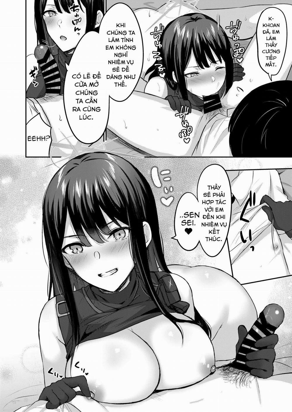 Không thể ra khỏi phòng nếu không làm tình với Saori. (Blue Archive) Oneshot trang 21