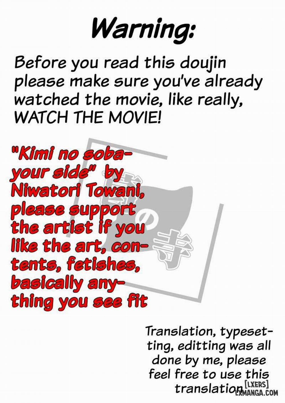 Kimi no Soba - Your Side Oneshot trang 1